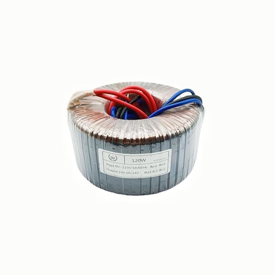 Buy Customized 120W Pure Copper Low Frequency Power Supply Single Phase Toroidal Isolation Transformer For Audio Amplifier online manufacture