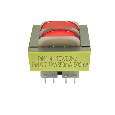 Buy Low Frequency Step Down Transformer EI41 Power Transformer Pins 4+4 110V-12V online manufacture