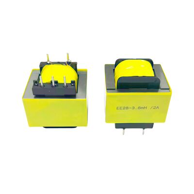 Buy EE28 High Frequency Power Transformer with 3.8mH Inductance 2A Rated Current and Silicon Steel Sheet Core online manufacture