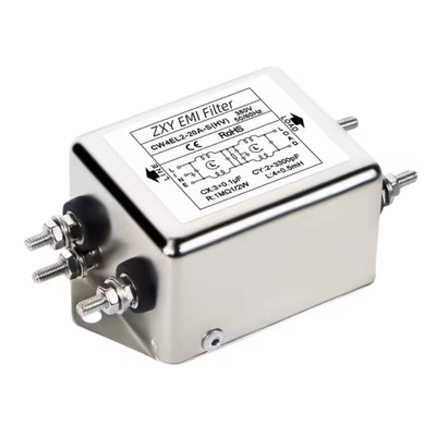 Single-Phase Double-Section EMI Filter AC380V/440V High Voltage Power CW4EL2-10A 20A 30A-T/S CW4L2 Bolt/Welding Type