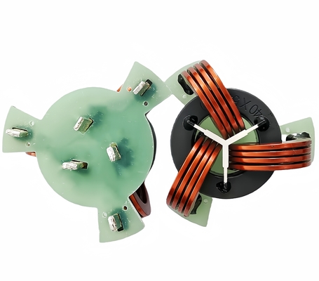 Three-Phase Common Mode Choke Inductor High Current Ferrite Core Toroidal Flat Copper Wire Coil Inductor