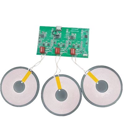 Multi-Device Wireless Charger Coil 3-Coil 15W Fast Charging Pad for 3 Phones at Once