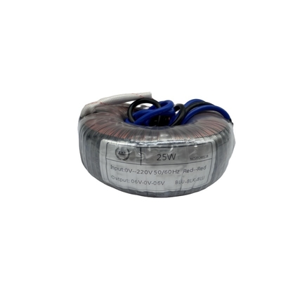 25W Single Phase Toroidal Transformer 0-220V to 06V-0-06V Power Supply