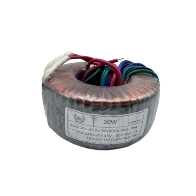 30W Toroidal Power Transformer 0-220V Input 36V 45V-0-45V 15V-0V-15V Output