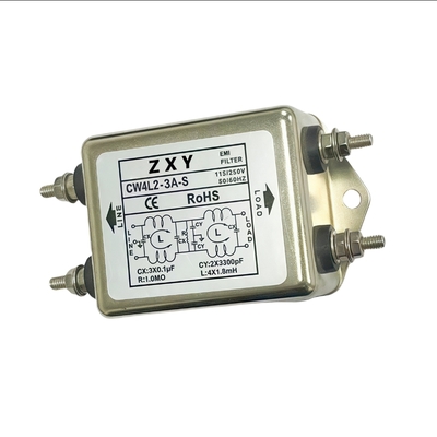 CW4L2-3A-S 115/250V Plug in Single Phase AC Dual Stage Power Filter EMI Filter