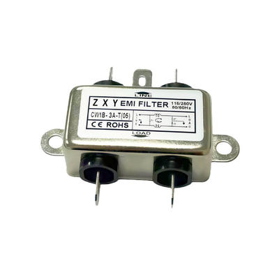 CW1B-3A-T05 Power EMI Filter 4-Pin Soldering Metal Noise Suppressor Electromagnetic Interference